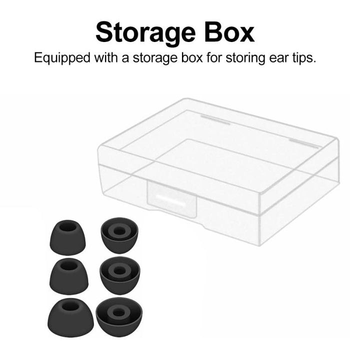 Kit de 3 pares de almohadillas de silicona de repuesto para auriculares XDcase, tamaños S/M/L, For Samsung Galaxy Buds2 Pro / Buds+
