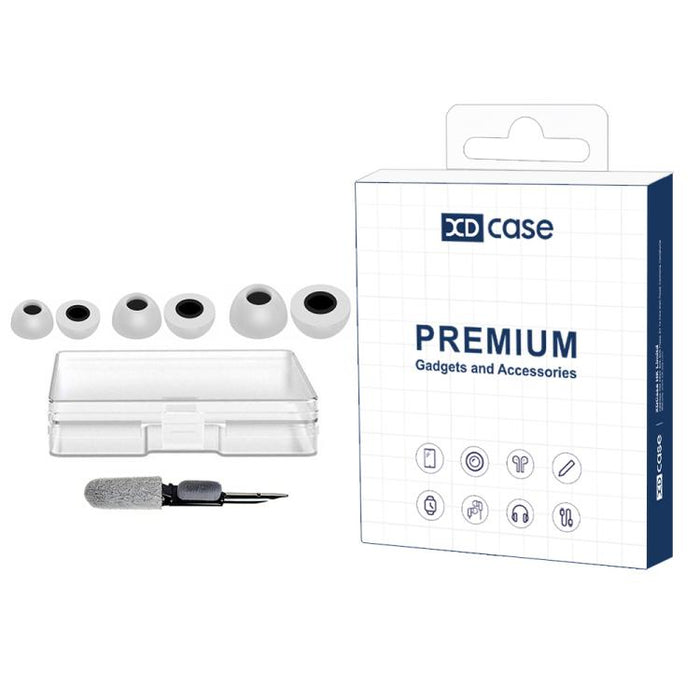 Kit de 3 pares de almohadillas de espuma viscoelástica de repuesto XDcase, tamaños S/M/L, For Samsung Galaxy Buds2 Pro / Buds+