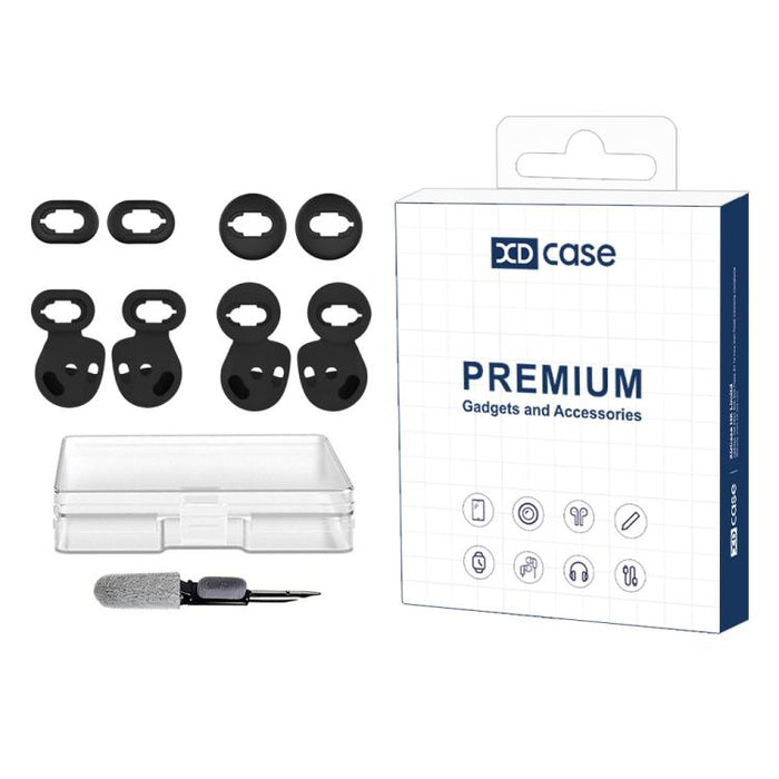 Kit de 4 pares de almohadillas de silicona y ganchos para orejas XDcase, tamaño S/L (izquierdo y derecho), For Samsung Galaxy Buds Live