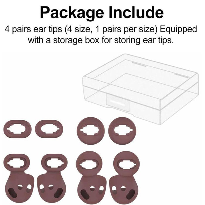 Kit de 4 pares de almohadillas de silicona y ganchos para orejas XDcase, tamaño S/L (izquierdo y derecho), For Samsung Galaxy Buds Live