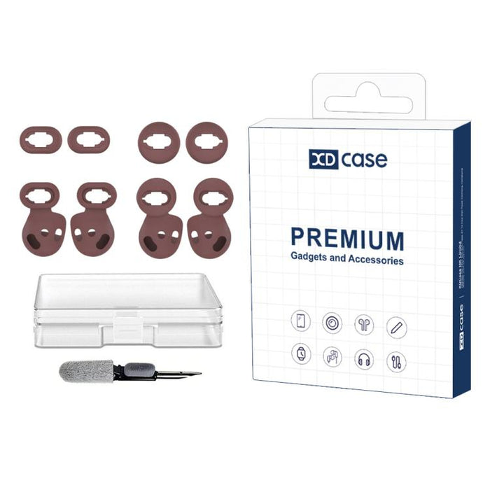 Kit de 4 pares de almohadillas de silicona y ganchos para orejas XDcase, tamaño S/L (izquierdo y derecho), For Samsung Galaxy Buds Live