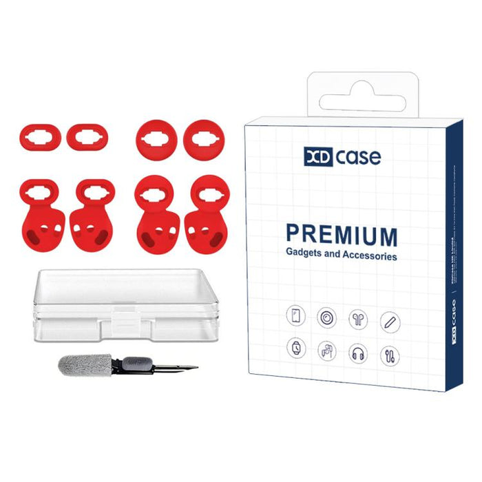 Kit de 4 pares de almohadillas de silicona y ganchos para orejas XDcase, tamaño S/L (izquierdo y derecho), For Samsung Galaxy Buds Live