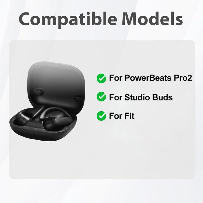 Kit de 5 pares de almohadillas de silicona para oídos XDcase, tamaños XS/S/M/L/XL, For Beats Powerbeats Pro 2 / Fit / Studio Buds