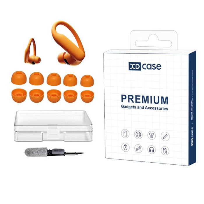 Kit de 5 pares de almohadillas de silicona para oídos XDcase, tamaños XS/S/M/L/XL, For Beats Powerbeats Pro 2 / Fit / Studio Buds
