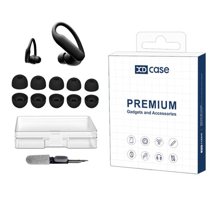 Kit de 5 pares de almohadillas de silicona para oídos XDcase, tamaños XS/S/M/L/XL, For Beats Powerbeats Pro 2 / Fit / Studio Buds