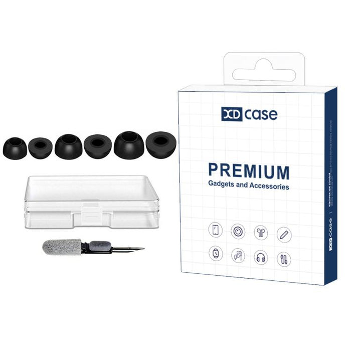 Kit de 3 pares de almohadillas de espuma viscoelástica XDcase, tamaños S/M/L, For Beats Powerbeats Pro 2 / Fit / Studio Buds