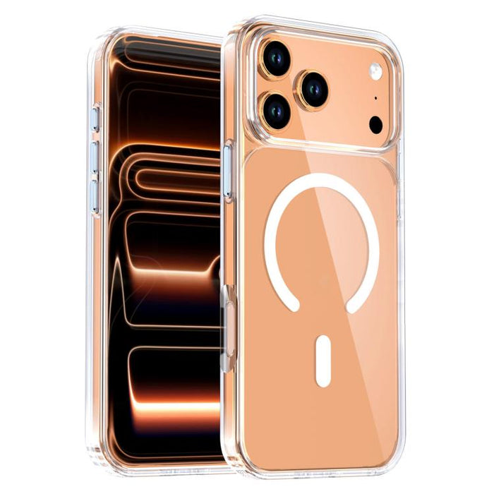 Funda magnética transparente de cristal para teléfono, For iPhone 17 Pro Max, For iPhone 17 Pro