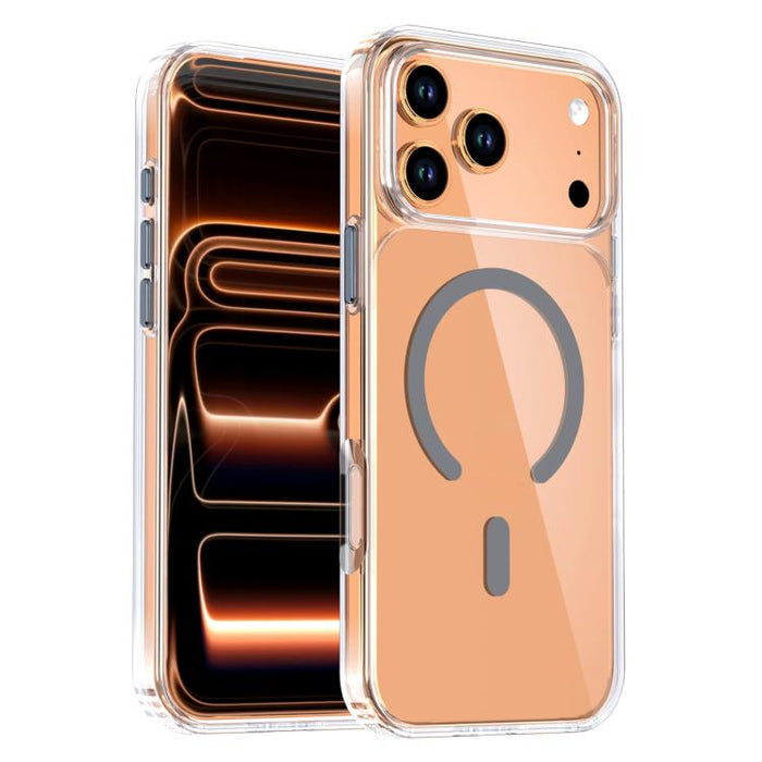 Funda magnética transparente de cristal para teléfono, For iPhone 17 Pro Max, For iPhone 17 Pro