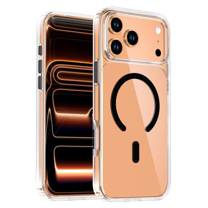 Funda magnética transparente de cristal para teléfono, For iPhone 17 Pro Max, For iPhone 17 Pro