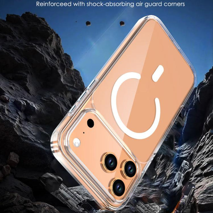 Funda magnética transparente de cristal para teléfono, For iPhone 17 Pro Max, For iPhone 17 Pro