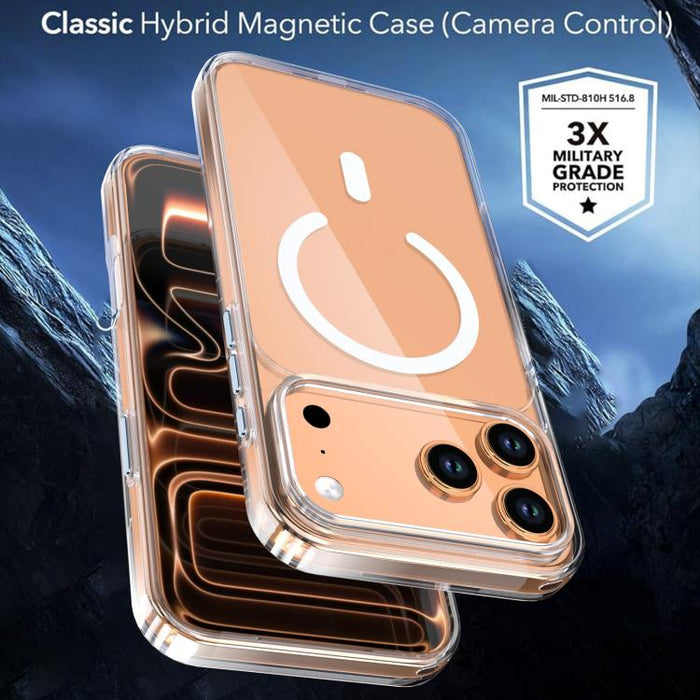 Funda magnética transparente de cristal para teléfono, For iPhone 17 Pro Max, For iPhone 17 Pro