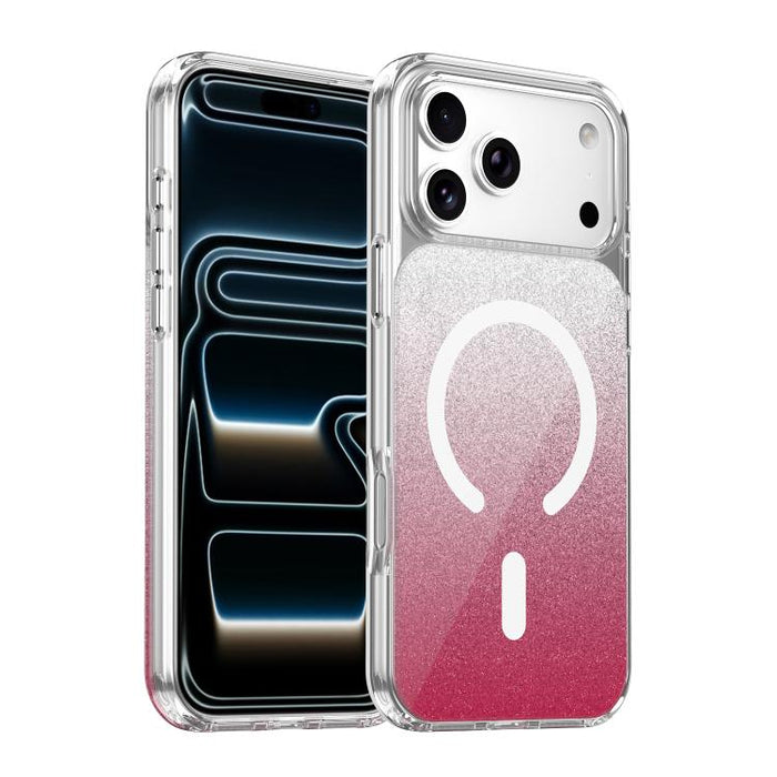 Funda magnética para teléfono con purpurina de cristal, For iPhone 17 Pro Max, For iPhone 17 Pro