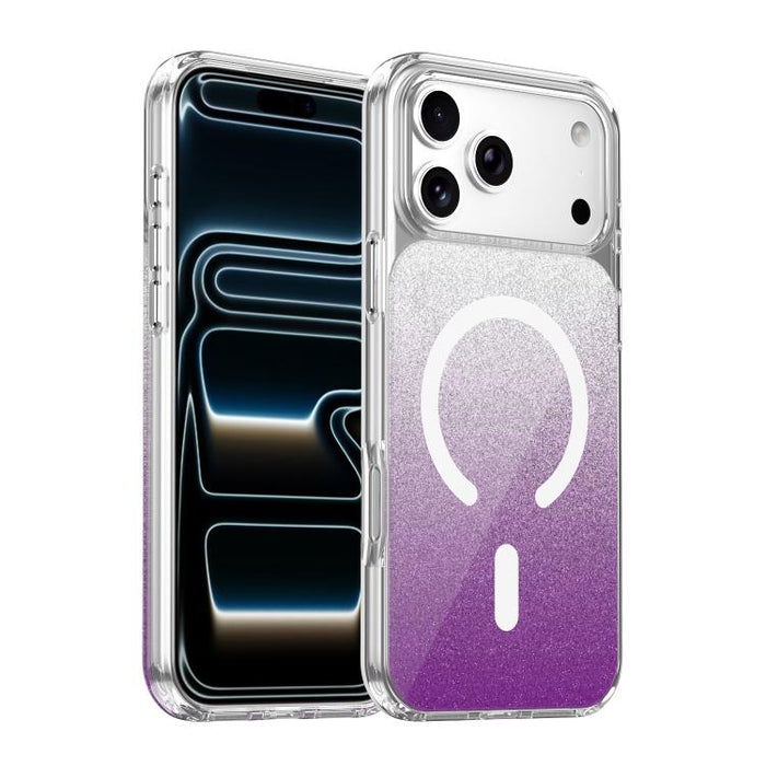 Funda magnética para teléfono con purpurina de cristal, For iPhone 17 Pro Max, For iPhone 17 Pro