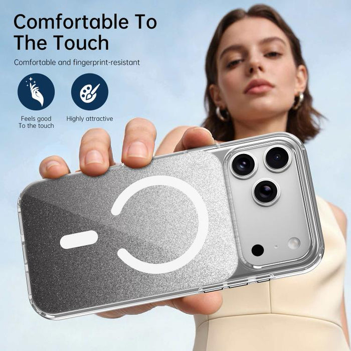 Funda magnética para teléfono con purpurina de cristal, For iPhone 17 Pro Max, For iPhone 17 Pro
