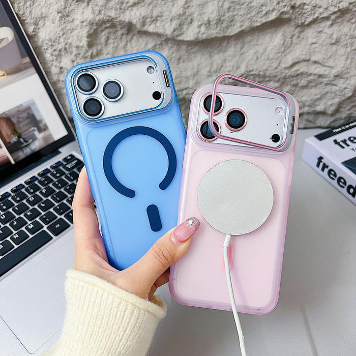 Funda magnética para teléfono Vitality Eagle Eye Lens con soporte, For iPhone 17 Pro Max, For iPhone 17 Pro