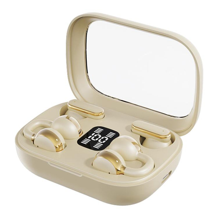 Auriculares inalámbricos Bluetooth J-Q10 2 en 1 con clip y diseño intrauditivo, cancelación de ruido ENC.