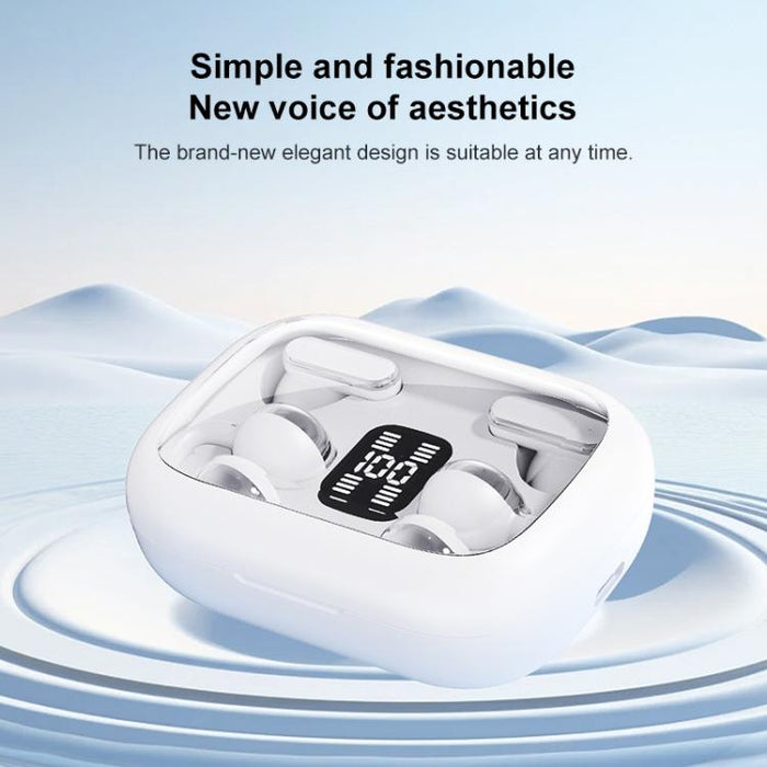Auriculares inalámbricos Bluetooth J-Q10 2 en 1 con clip y diseño intrauditivo, cancelación de ruido ENC.