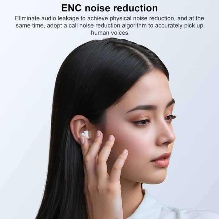 Auriculares inalámbricos Bluetooth J-Q10 2 en 1 con clip y diseño intrauditivo, cancelación de ruido ENC.