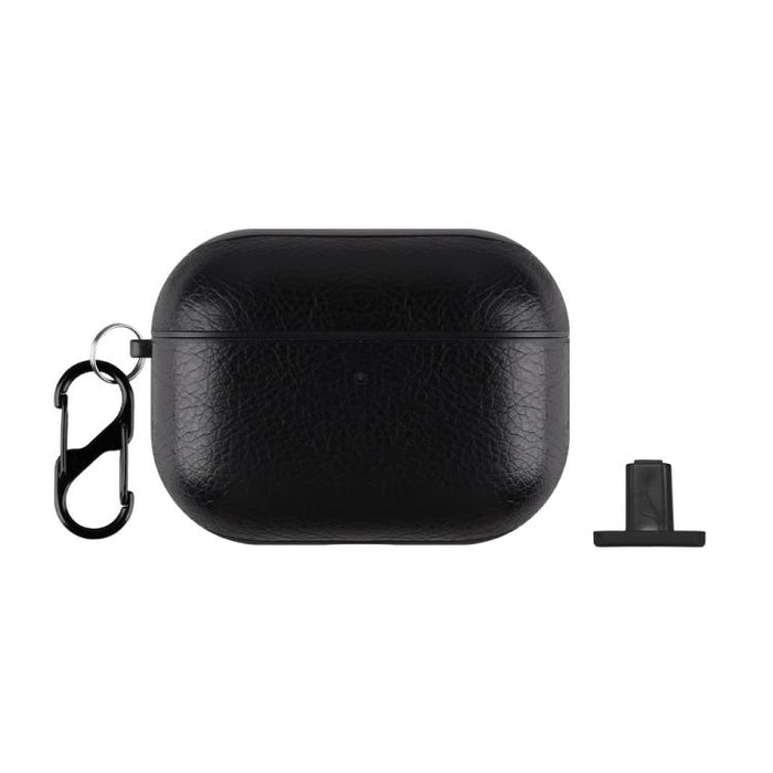 Estuche para auriculares de dos piezas de piel sintética con gancho y dedal., For AirPods Pro 3, For AirPods 4, For AirPods Pro 2