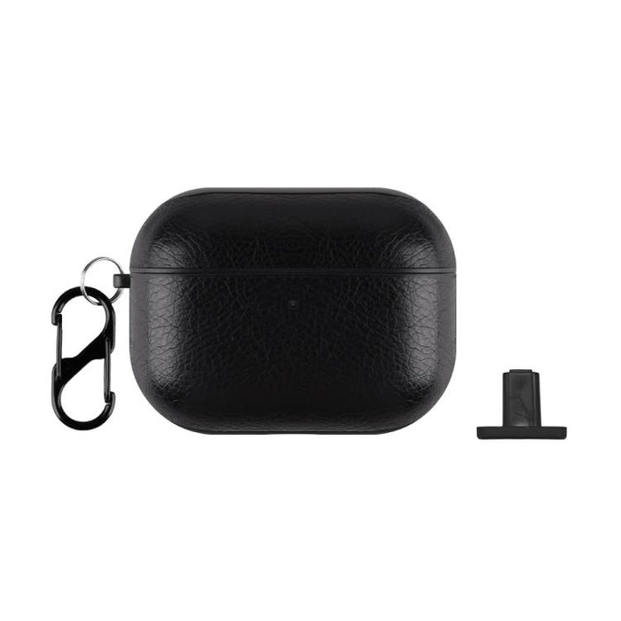 Estuche para auriculares de dos piezas de piel sintética con gancho y dedal., For AirPods Pro 3, For AirPods 4, For AirPods Pro 2