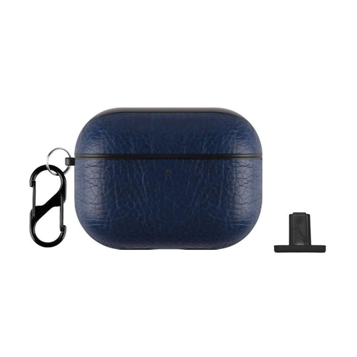 Estuche para auriculares de dos piezas de piel sintética con gancho y dedal., For AirPods Pro 3, For AirPods 4, For AirPods Pro 2