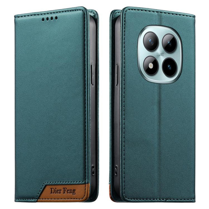 Funda para teléfono Dierfeng Splicing de cuero vegano con imán RFID resistente, For Redmi A7 Pro 4G / 5G 171mm / Poco C85x 5G, For Redmi 15a 5G, For Redmi Turbo 5 Max 5G / Poco X8 Pro Max 5G, For Redmi Note 15 Pro+ 5G Global 163.3mm                    ...