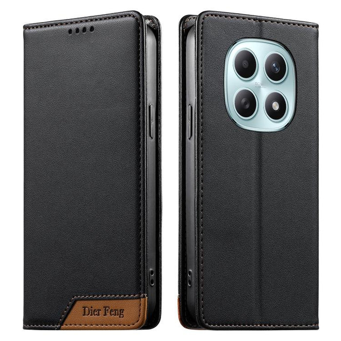 Funda para teléfono Dierfeng Splicing de cuero vegano con imán RFID resistente, For Redmi A7 Pro 4G / 5G 171mm / Poco C85x 5G, For Redmi 15a 5G, For Redmi Turbo 5 Max 5G / Poco X8 Pro Max 5G, For Redmi Note 15 Pro+ 5G Global 163.3mm                    ...