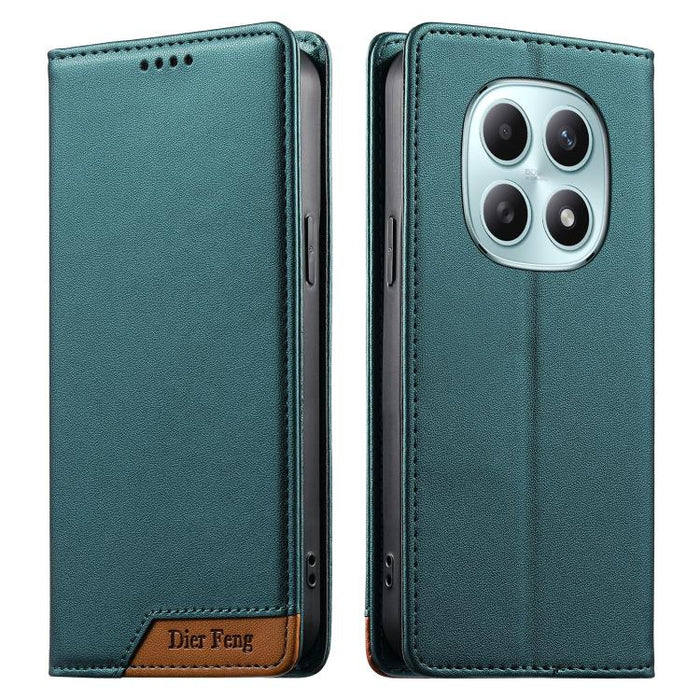 Funda para teléfono Dierfeng Splicing de cuero vegano con imán RFID resistente, For Redmi A7 Pro 4G / 5G 171mm / Poco C85x 5G, For Redmi 15a 5G, For Redmi Turbo 5 Max 5G / Poco X8 Pro Max 5G, For Redmi Note 15 Pro+ 5G Global 163.3mm                    ...
