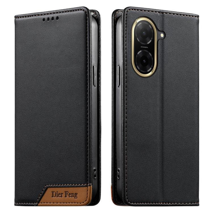 Funda para teléfono Dierfeng Splicing de cuero vegano con imán RFID resistente, For Redmi A7 Pro 4G / 5G 171mm / Poco C85x 5G, For Redmi 15a 5G, For Redmi Turbo 5 Max 5G / Poco X8 Pro Max 5G, For Redmi Note 15 Pro+ 5G Global 163.3mm                    ...