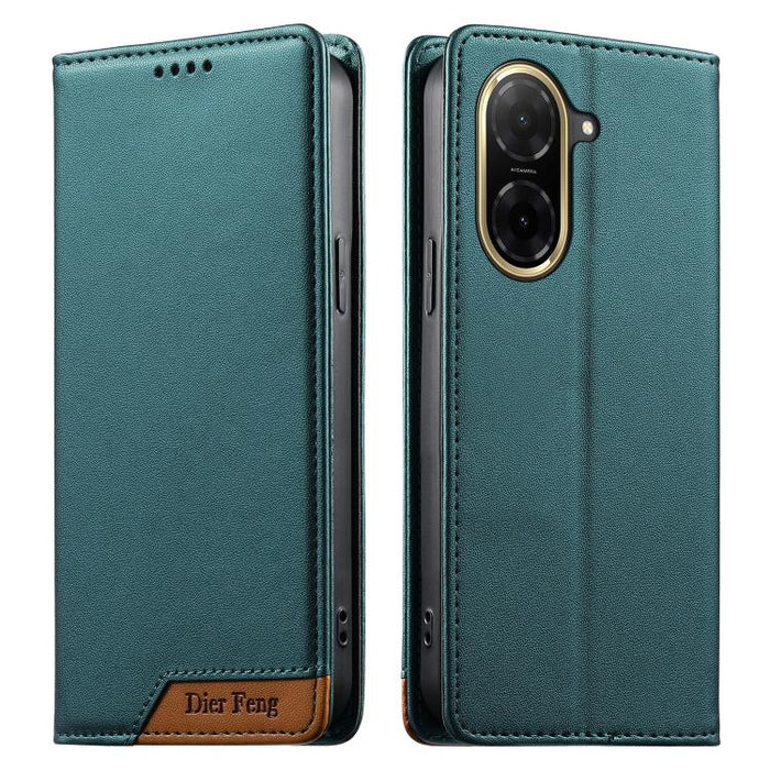 Funda para teléfono Dierfeng Splicing de cuero vegano con imán RFID resistente, For Redmi A7 Pro 4G / 5G 171mm / Poco C85x 5G, For Redmi 15a 5G, For Redmi Turbo 5 Max 5G / Poco X8 Pro Max 5G, For Redmi Note 15 Pro+ 5G Global 163.3mm                    ...