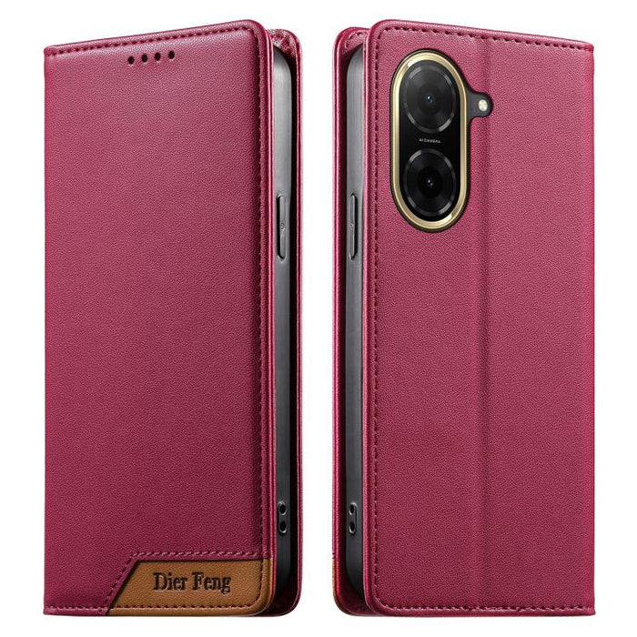Funda para teléfono Dierfeng Splicing de cuero vegano con imán RFID resistente, For Redmi A7 Pro 4G / 5G 171mm / Poco C85x 5G, For Redmi 15a 5G, For Redmi Turbo 5 Max 5G / Poco X8 Pro Max 5G, For Redmi Note 15 Pro+ 5G Global 163.3mm                    ...