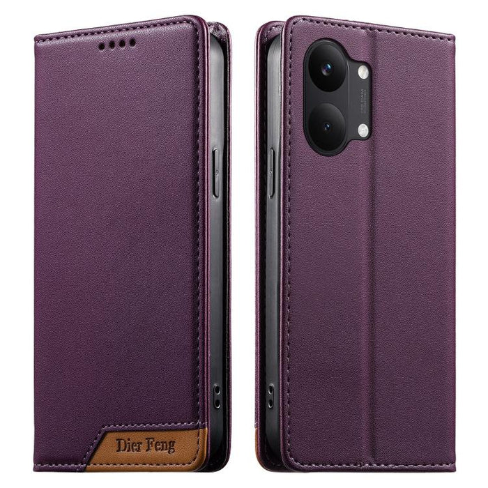 Funda para teléfono Dierfeng Splicing de cuero vegano con imán RFID resistente, For Redmi A7 Pro 4G / 5G 171mm / Poco C85x 5G, For Redmi 15a 5G, For Redmi Turbo 5 Max 5G / Poco X8 Pro Max 5G, For Redmi Note 15 Pro+ 5G Global 163.3mm                    ...
