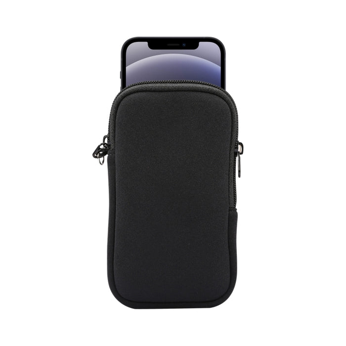 Bolsa de almacenamiento de funda protectora con cremallera de elasticidad universal con cordón para teléfonos inteligentes iPhone 12 mini / 4.7-5.4 pulgadas