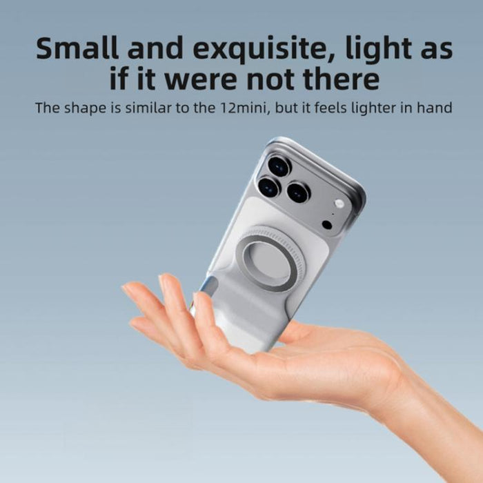 Soporte magnético para smartphone con empuñadura y asa de sujeción., Single Grip, With Fill Light