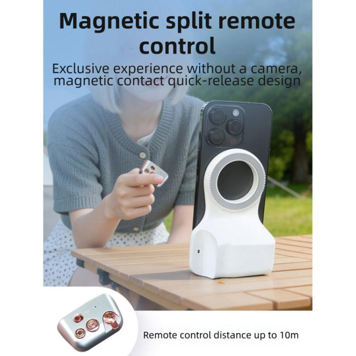 Soporte magnético para smartphone con empuñadura y asa de sujeción., Single Grip, With Fill Light
