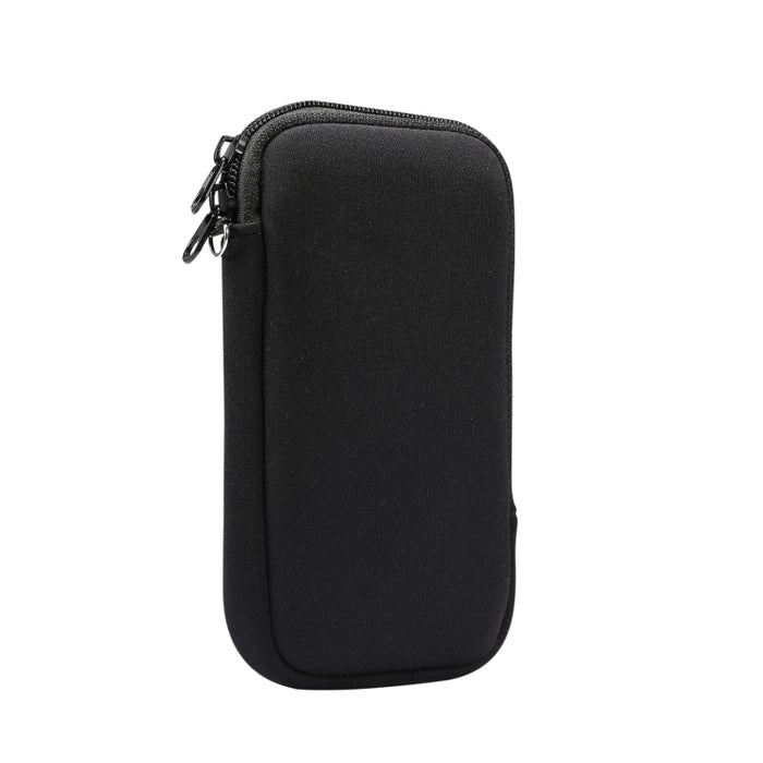 Bolsa de almacenamiento de funda protectora con cremallera de elasticidad universal con cordón para teléfonos inteligentes iPhone 12 / 12 Pro / 6.1 pulgadas