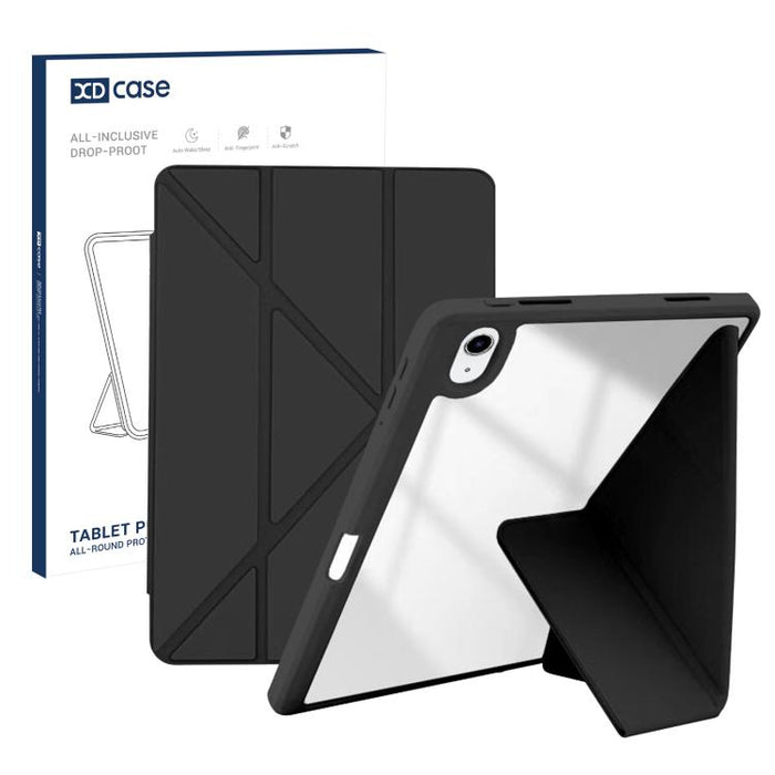Funda de cuero plegable en Y con textura de grano de arroz XDcase para tablet inteligente con ranura para lápiz, For iPad Air 11 inch 2026 / 2025 / 2024, For iPad 2025 / 2022, For iPad Pro 11 inch 2022 / 2021 / 2020