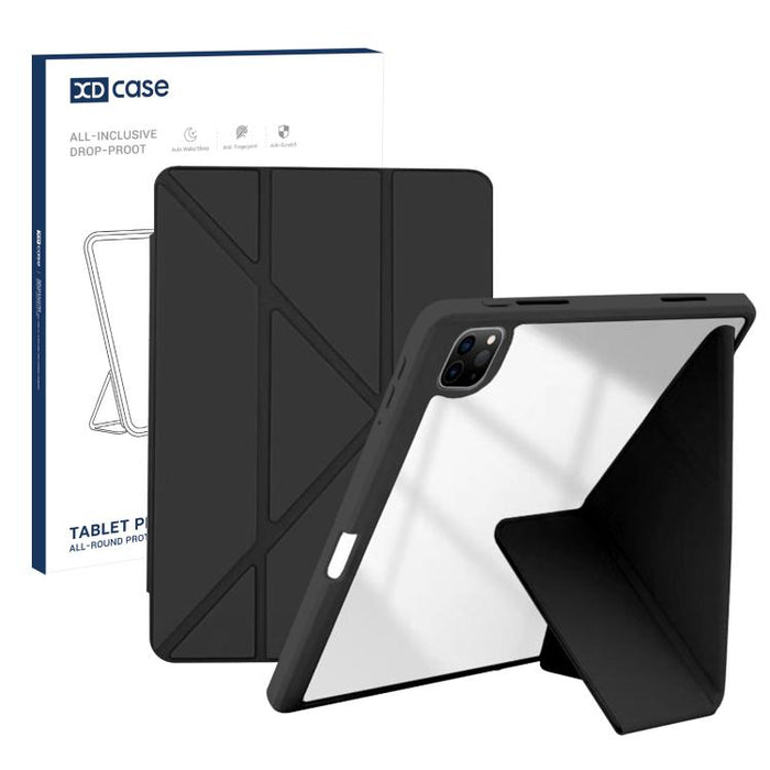 Funda de cuero plegable en Y con textura de grano de arroz XDcase para tablet inteligente con ranura para lápiz, For iPad Air 11 inch 2026 / 2025 / 2024, For iPad 2025 / 2022, For iPad Pro 11 inch 2022 / 2021 / 2020