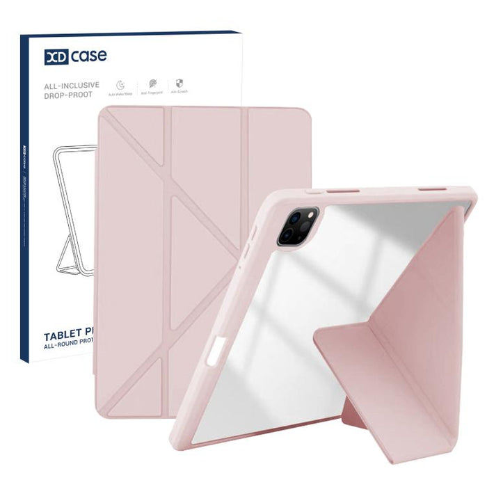 Funda de cuero plegable en Y con textura de grano de arroz XDcase para tablet inteligente con ranura para lápiz, For iPad Air 11 inch 2026 / 2025 / 2024, For iPad 2025 / 2022, For iPad Pro 11 inch 2022 / 2021 / 2020