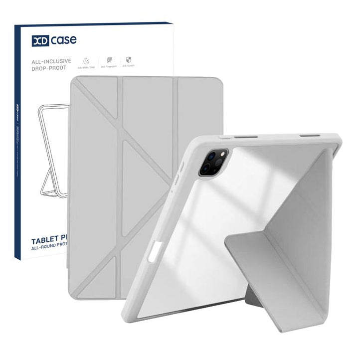 Funda de cuero plegable en Y con textura de grano de arroz XDcase para tablet inteligente con ranura para lápiz, For iPad Air 11 inch 2026 / 2025 / 2024, For iPad 2025 / 2022, For iPad Pro 11 inch 2022 / 2021 / 2020