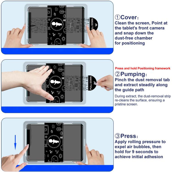 Imak Tableta Localizador de Cámara Libre de Polvo con Protector de Vidrio Templado, For Xiaomi Pad 8 / Pad 8 Pro, For Xiaomi Pad 7S Pro 12.5, For Xiaomi Pad 7 Ultra, For Xiaomi Pad 7 / Pad 7 Pro, For Xiaomi Pad 6S Pro 12.4