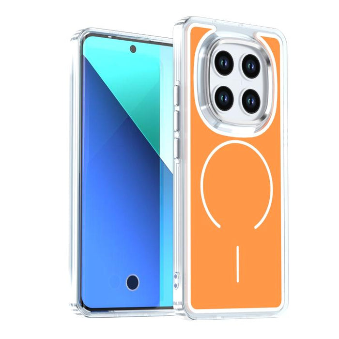 Funda magnética para teléfono MagSafe bicolor Bright Shadow, For Redmi Note 15 Pro+ 5G Global 163.3mm, For Redmi Note 15 5G / 4G Global 164mm, For Redmi Note 15 Pro 5G Global 163.6mm