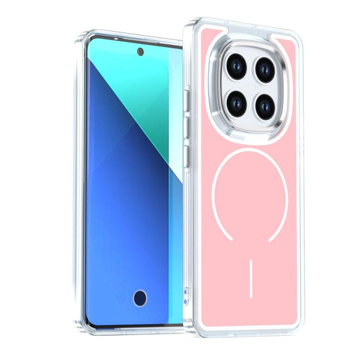 Funda magnética para teléfono MagSafe bicolor Bright Shadow, For Redmi Note 15 Pro+ 5G Global 163.3mm, For Redmi Note 15 5G / 4G Global 164mm, For Redmi Note 15 Pro 5G Global 163.6mm