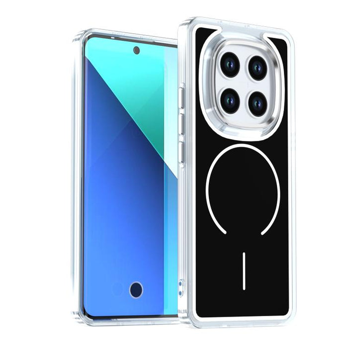 Funda magnética para teléfono MagSafe bicolor Bright Shadow, For Redmi Note 15 Pro+ 5G Global 163.3mm, For Redmi Note 15 5G / 4G Global 164mm, For Redmi Note 15 Pro 5G Global 163.6mm