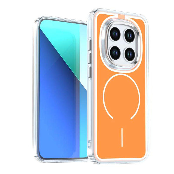 Funda magnética para teléfono MagSafe bicolor Bright Shadow, For Redmi Note 15 Pro+ 5G Global 163.3mm, For Redmi Note 15 5G / 4G Global 164mm, For Redmi Note 15 Pro 5G Global 163.6mm