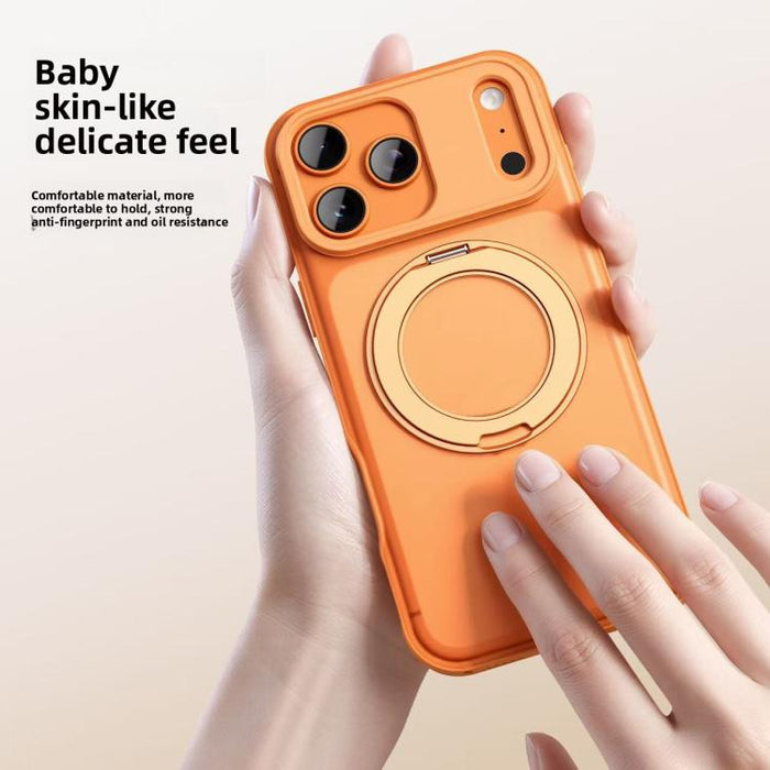 Funda magnética para teléfono con soporte giratorio estilo Alpha, For iPhone 17 Pro Max, For iPhone 17 Pro