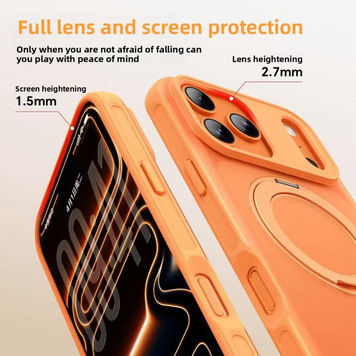 Funda magnética para teléfono con soporte giratorio estilo Alpha, For iPhone 17 Pro Max, For iPhone 17 Pro