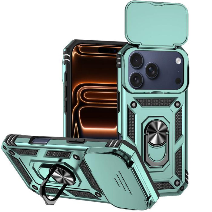 XDcase Caja de teléfono magnético con soporte de anillo de levas deslizante, For iPhone 17 Pro Max, For iPhone 17 Pro, For iPhone 17, For iPhone Air
