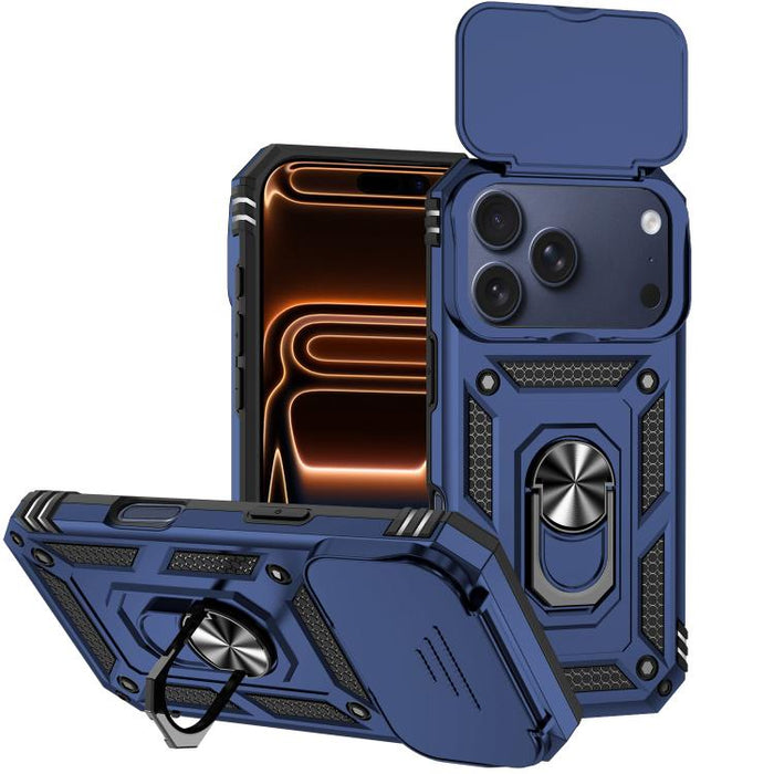 XDcase Caja de teléfono magnético con soporte de anillo de levas deslizante, For iPhone 17 Pro Max, For iPhone 17 Pro, For iPhone 17, For iPhone Air