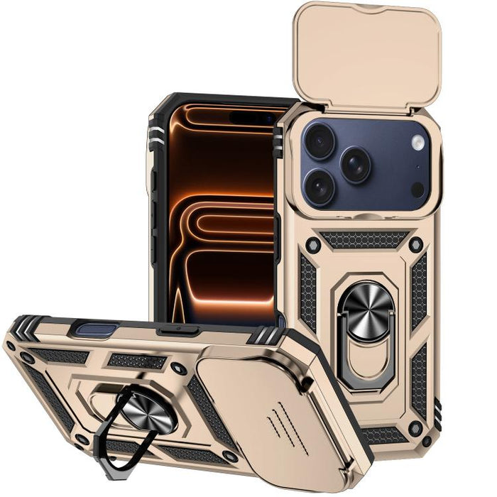 XDcase Caja de teléfono magnético con soporte de anillo de levas deslizante, For iPhone 17 Pro Max, For iPhone 17 Pro, For iPhone 17, For iPhone Air
